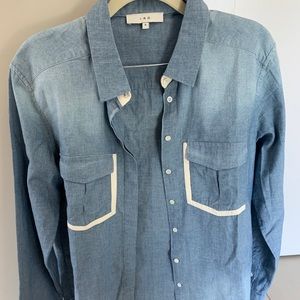 IRO Denim Leather Shirt - NWOT